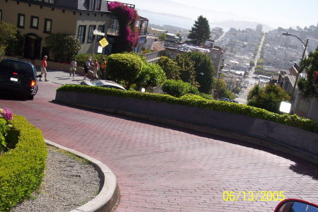 Going Down Lombard Street..... San Francisco's Crookedest Street